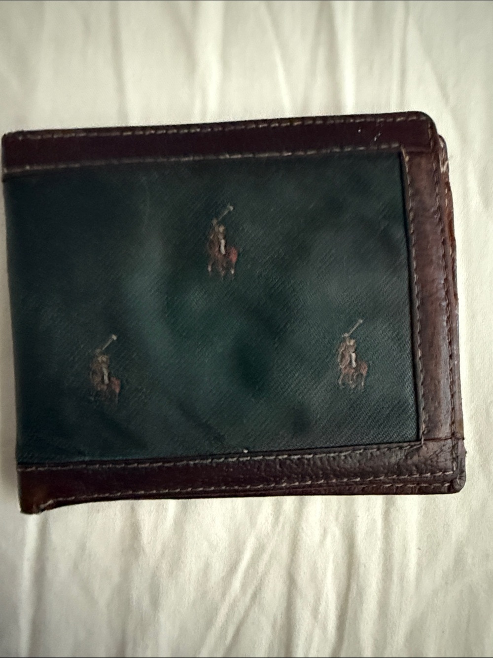 Vintage Polo Ralph Lauren Green Wallet Billfold